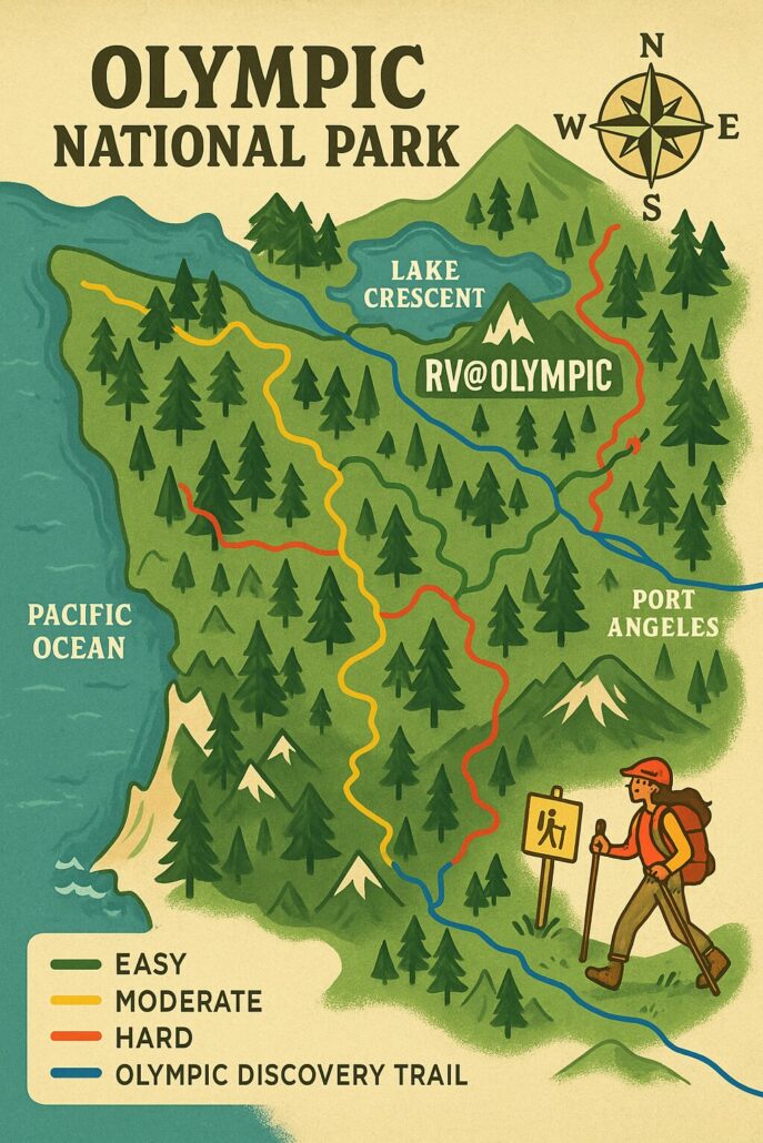 Explore Olympic National Park Trails With Our Interactive Map RV Explore Olympic National Park Trails With Our Interactive Map RV